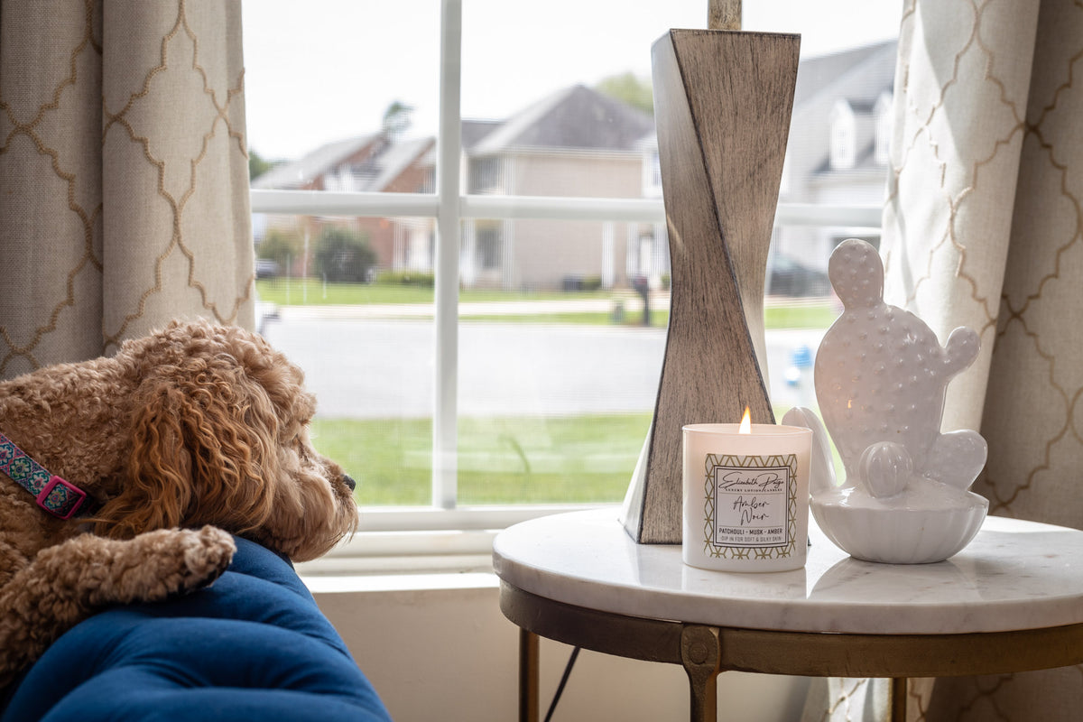 Amber Noir Soy Lotion Candle