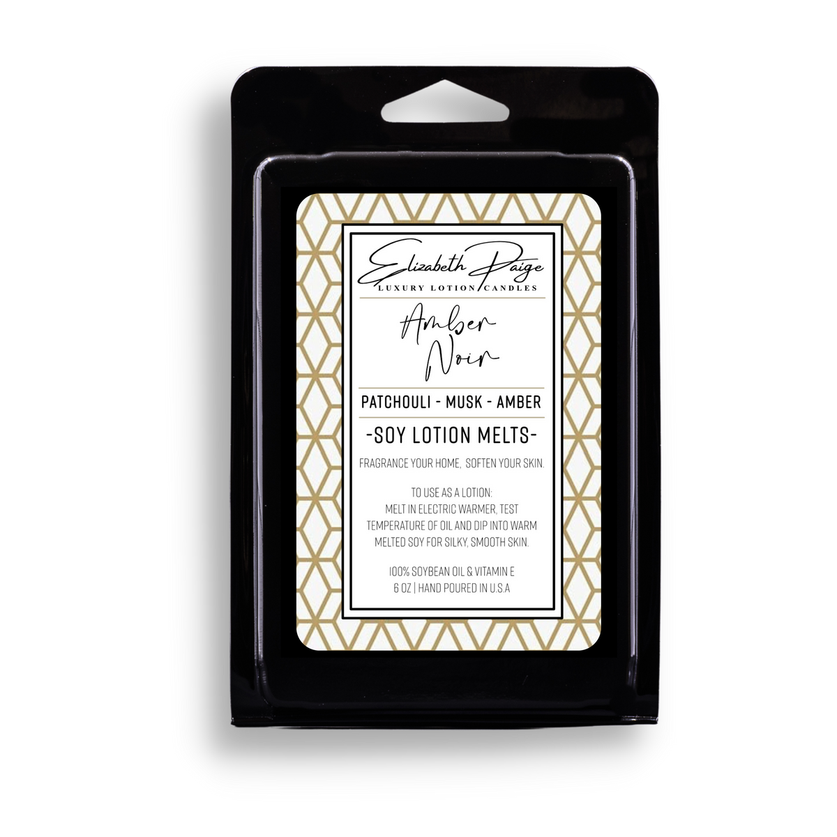 Amber Noir Soy Lotion Melts