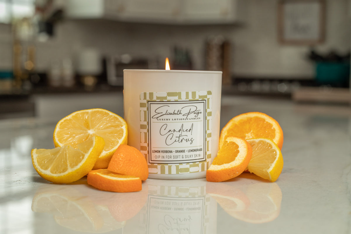 Candied Citrus Soy Lotion Candle