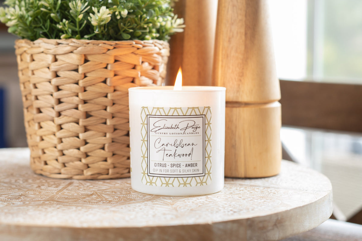 Caribbean Teakwood Soy Lotion Candle